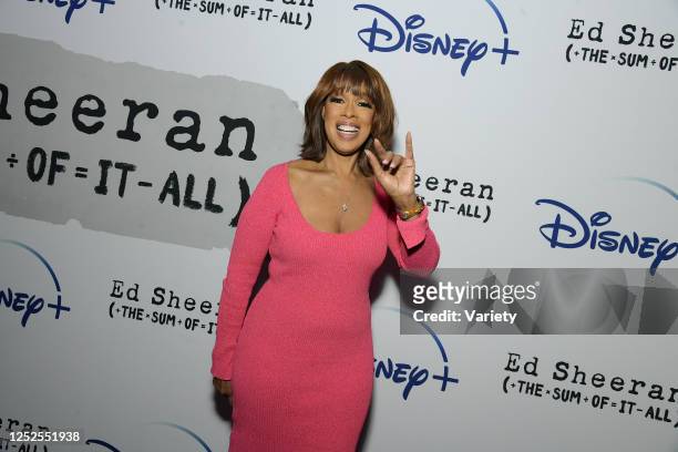 Gayle King at the premiere of "Ed Sheeran: The Sum Of It All" held at The Times Center on May 2, 2023 in New York City.