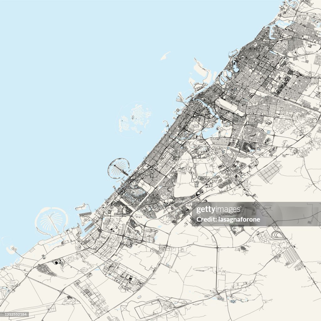 Dubai Vector Map
