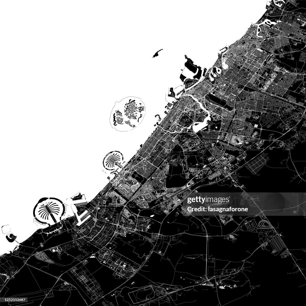 Dubai Vector Map
