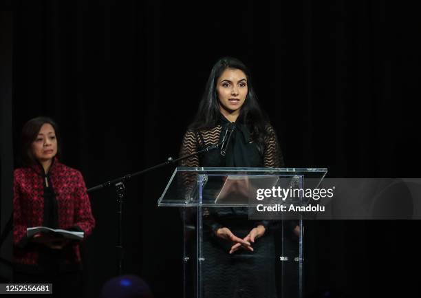 Iranian-American lawyer Mitra Yazdi attends the Award Ceremony within UNESCO/Guillermo Cano World Press Freedom Prize in New York, United States on...