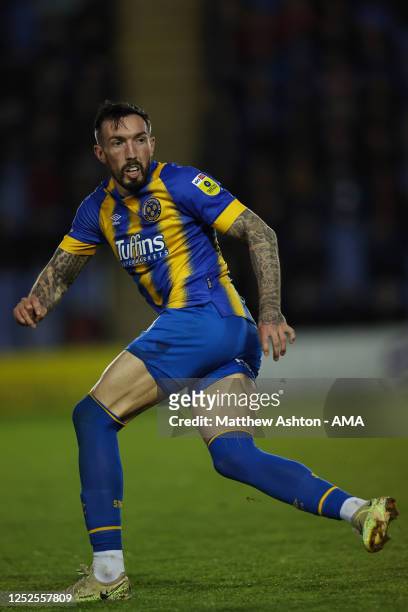 Ryan Bowman of Shrewsbury Town during the Sky Bet League One between Shrewsbury Town and Bristol Rovers at Montgomery Waters Meadow on May 2, 2023 in...
