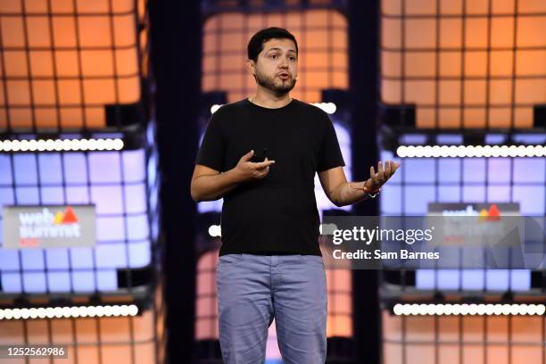 Rio de Janeiro , Brazil - 3 May 2023; Fernando Nery Filho, Co-founder, Portão 3, on Center Stage during day two of Web Summit Rio 2023 at Riocentro...