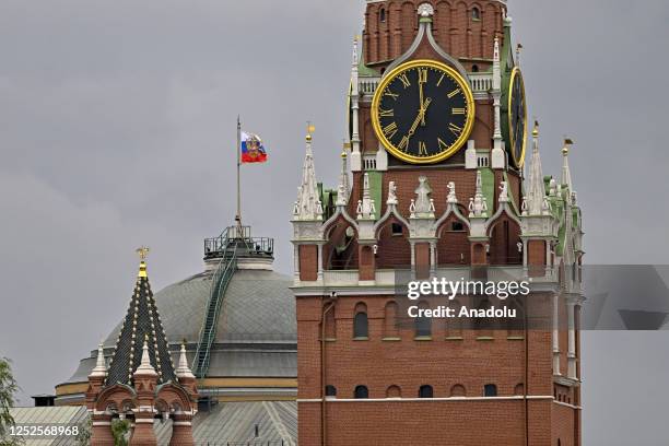 View of Kremlin after the drone attack in Moscow, Russia on May 03, 2023. Kremlin reported that Ukraine attempted to attack Russian President...