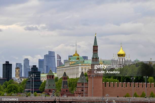 View of Kremlin after the drone attack in Moscow, Russia on May 03, 2023. Kremlin reported that Ukraine attempted to attack Russian President...