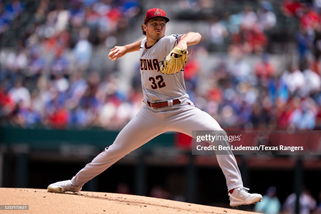 Padaff Diamondbacks Brandon Pfaadt of the Arizona Diamondbacks delivers a pitch during ...