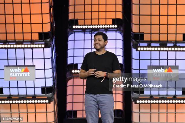 Rio de Janeiro , Brazil - 3 May 2023; Fernando Nery Filho, Co-founder, Portão 3, during the PITCH semi-finals on Centre Stage during day two of Web...