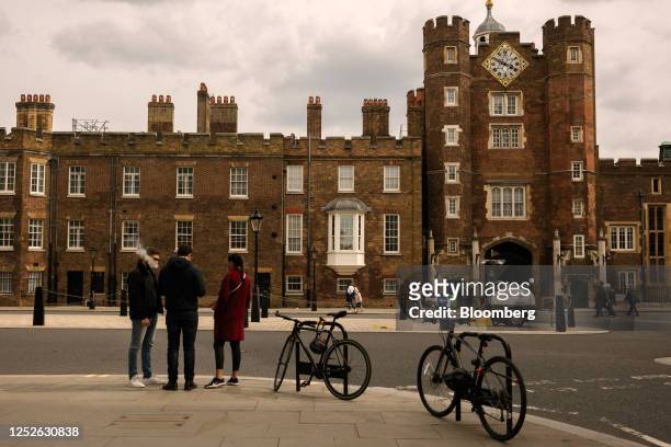 St James's Palace, residence to several members of the royal family, in central London, UK, on Sunday, May 1, 2023. Charles, who voluntarily pays...