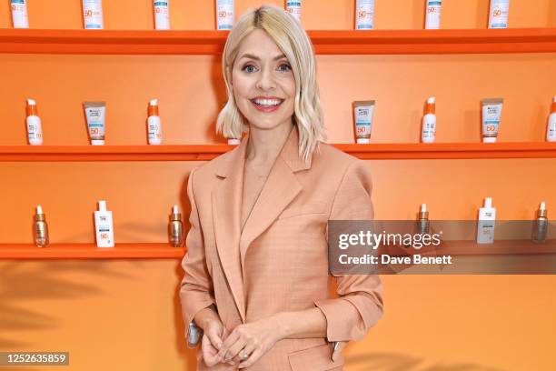 Holly Willoughby attends the Garnier Spring Summit revealing the brand's new Ambassador line-up on May 4, 2023 in London, England.