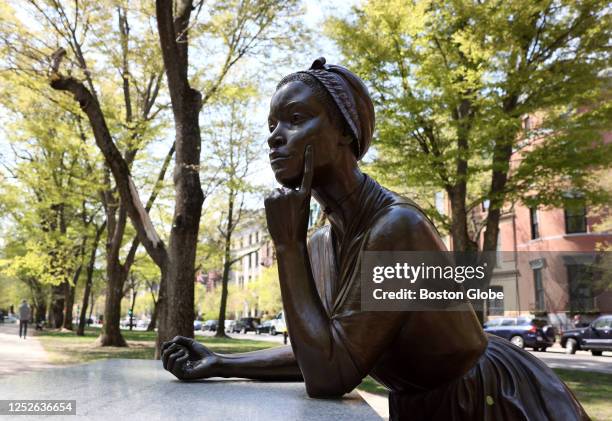 Boston, MA A statue of Phillis Wheatley is seen on the Commonwealth Avenue Mall. A professor at the University of Albany last year discovered a new...