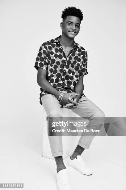 Nathaniel Logan McIntyre of OWN: Oprah Winfrey Network's 'David Makes Man' poses for TV Guide during the 2019 TCA Portrait Studio on July 25, 2019 in...