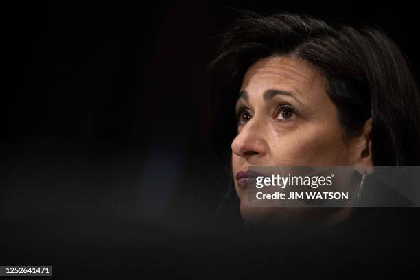 Director of the Centers for Disease Control and Prevention Rochelle Walensky testifies during a Senate Health, Education, Labor, and Pensions...