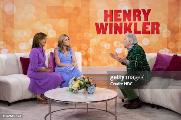 Hoda Kotb, Jenna Bush Hager and Henry Winkler on Thursday, May 4, 2023 --