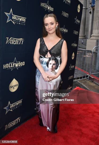 Billie Lourd at the star ceremony where Carrie Fisher is honored with a star on the Hollywood Walk of Fame on May 4, 2023 in Los Angeles, California.