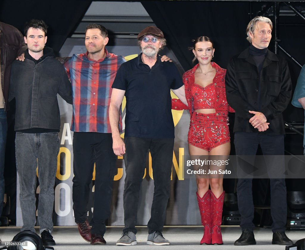 Bobby Rooker Tom Sturridge, Misha Collins, Michael Rooker, Millie Bobby Brown and ...