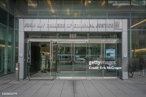 Entrance to the John Jay College Of Criminal Justice Building in Manhattan.