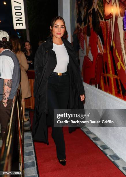 Olivia Culpo is seen at Drake's restaurant opening on May 04, 2023 in Los Angeles, California.