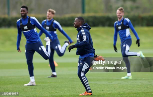 Nampalys Mendy of Leicester City during the Leicester City training session at Leicester City Training Ground, Seagrave on May 04, 2023 in Leicester,...