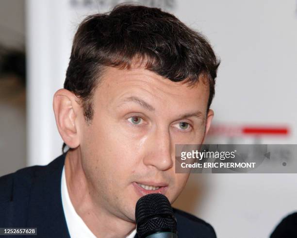 Picture taken July 12, 2007 taken in Paris shows Maxime Lombardini, Chief Executive Officer of Iliad, owner of French internet service provider Free....
