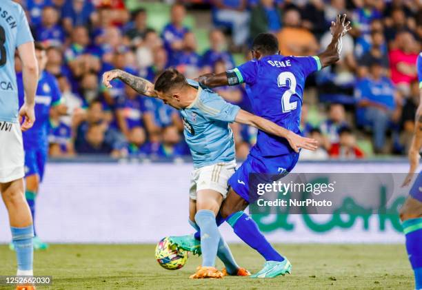 Iago Aspas of Celta de Vigo during the La Liga match between Getafe FC and Real Celta de Vigo at the Coliseo Alfonso Perez on May 3, 2023 in Getafe,...