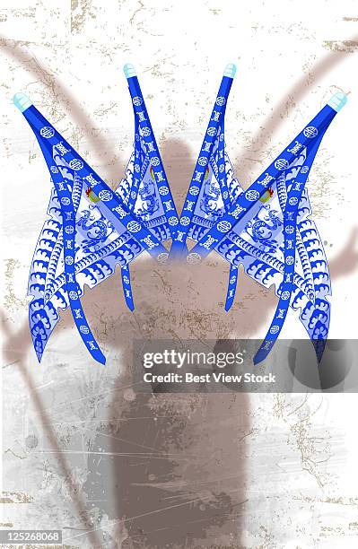 sculpture,moulding art - peking opera stock illustrations