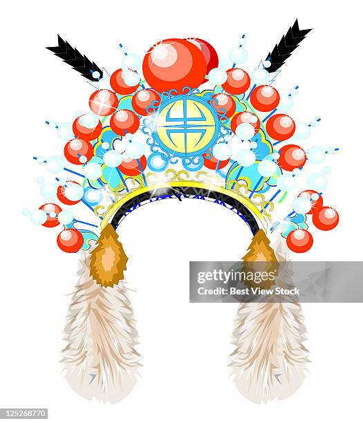 sculpture,moulding art - peking opera stock illustrations