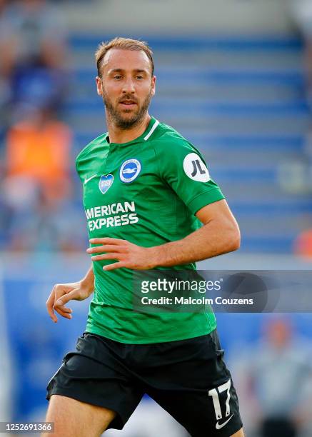 Glenn Murray of Brighton & Hove Albion looks on during the Premier League match between Leicester City and Brighton & Hove Albion at The King Power...