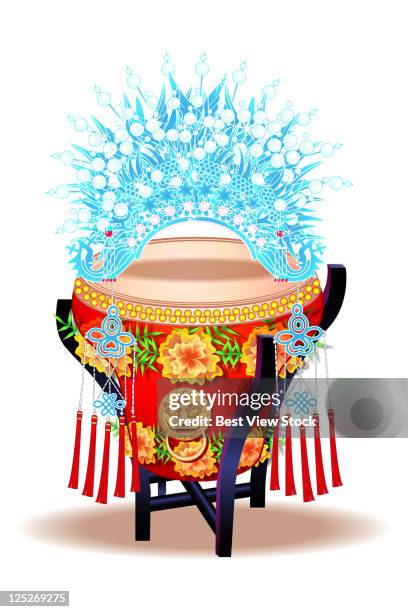 cartoon - peking opera stock illustrations