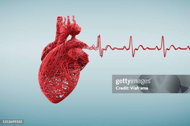 cotton heart red - sutura fotografías e imágenes de stock