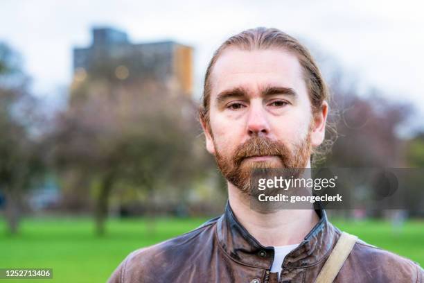headshot portret - scottish culture stockfoto's en -beelden