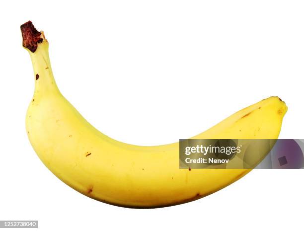 image of banana against white background - banana stock pictures, royalty-free photos & images