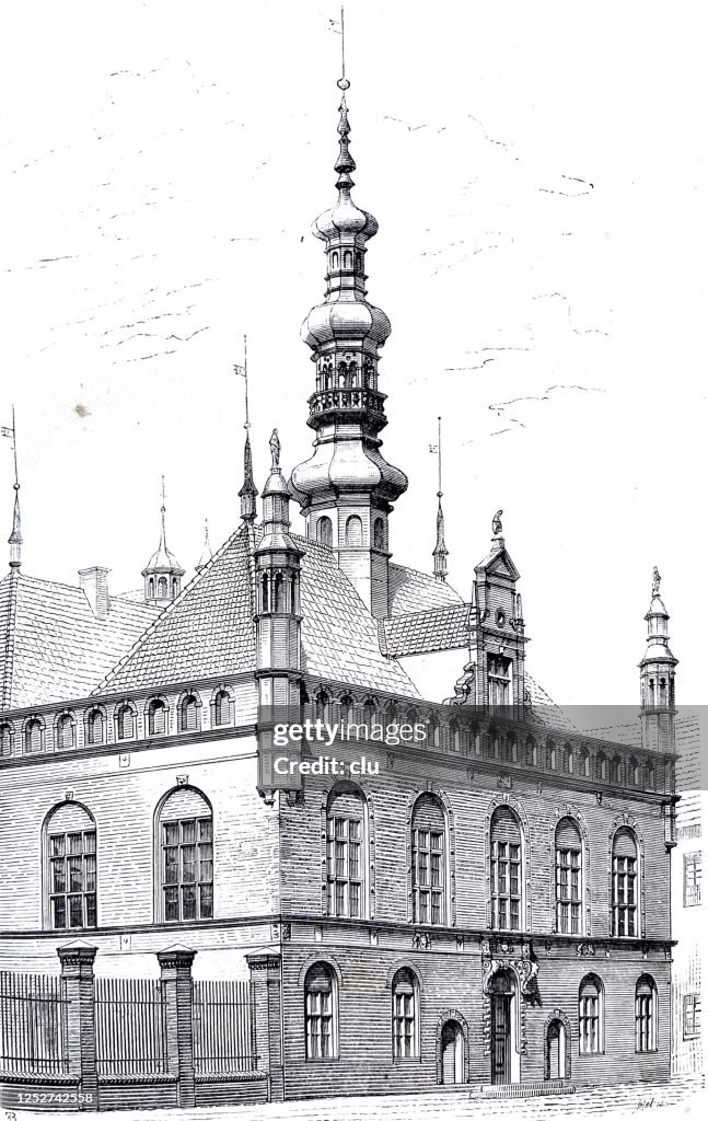 Renaissance en Allemagne: mairie à Danzig, Gdansk