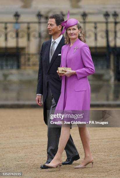 Alois, Hereditary Prince and Regent of Liechtenstein and Sophie, Hereditary Princess of Liechtenstein arriving at Westminster Abbey, London, ahead of...