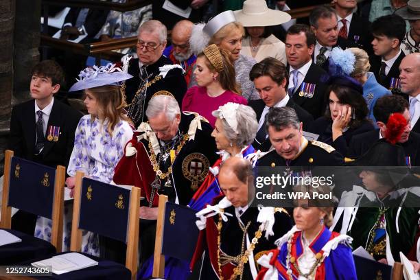 Prince Andrew, Duke of York, Prince Michael of Kent, Princess Michael of Kent, Princess Beatrice, Peter Phillips, Edoardo Mapelli Mozzi, Zara...