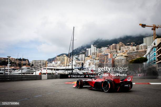 Jake Dennis of Avalanche Andretti Formula E during the qualifying of round nine of the ABB FIA Formula E Championship - Monaco E-Prix on May 6, 2023...