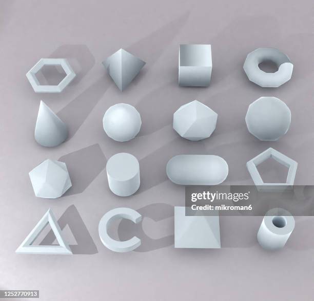 abstract geometric shapes, 3d concept - pentagon design stock pictures, royalty-free photos & images