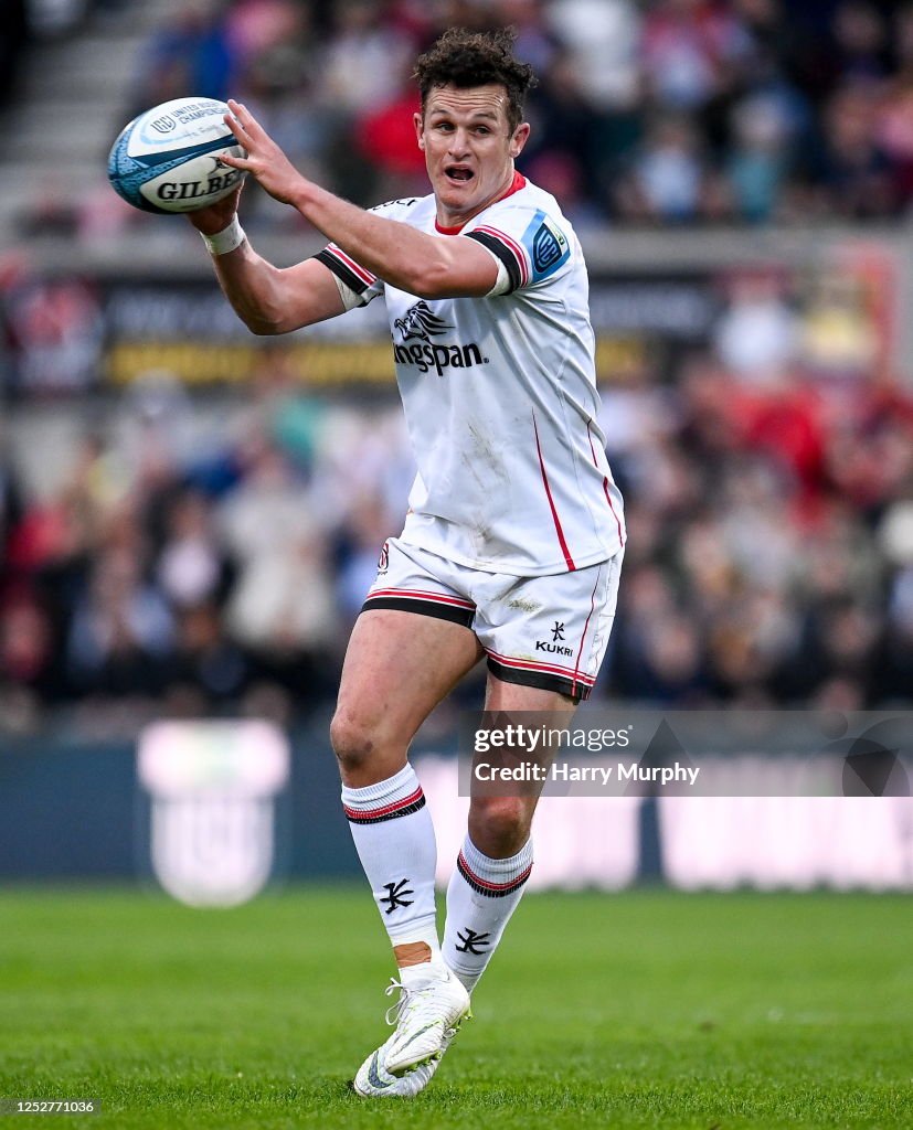 Billy Edmonds Rugby Belfast , United Kingdom - 5 May 2023; Billy Burns of Ulster during ...