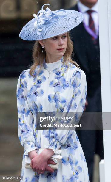 Lady Louise Windsor at Westminster Abbey during the Coronation of King Charles III and Queen Camilla on May 6, 2023 in London, England. The...