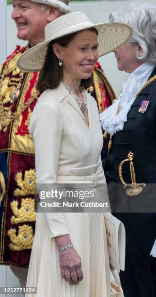 Lady Sarah Chatto at Westminster Abbey during the Coronation of King Charles III and Queen Camilla on May 6, 2023 in London, England. The Coronation...