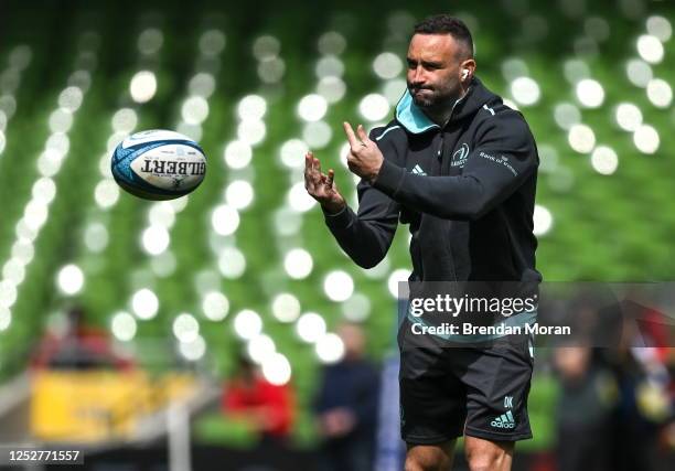 Dublin , Ireland - 6 May 2023; Dave Kearney of Leinster walks the pitch before the United Rugby Championship Quarter-Final between Leinster and Cell...