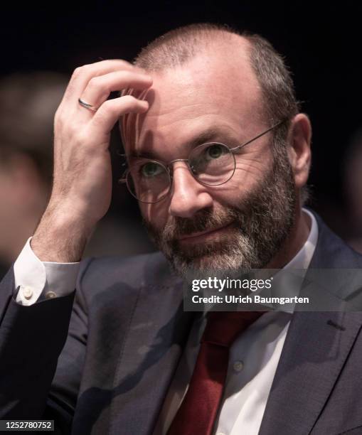 Manfred Weber , Party and parliamentary group leader of the EPP in the European Parliament during the CSU party conference on May 06, 2023 in...