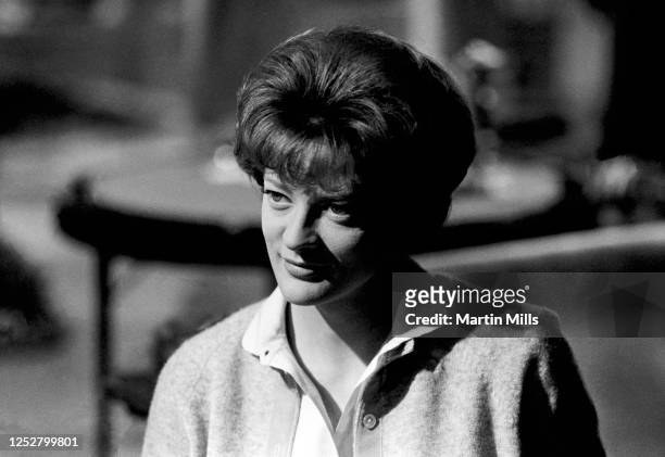 English actress Maggie Smith as Sarah Watkins on the set of the film 'The Honey Pot' circa 1966 at Cinecitta Studios in Rome, Italy.