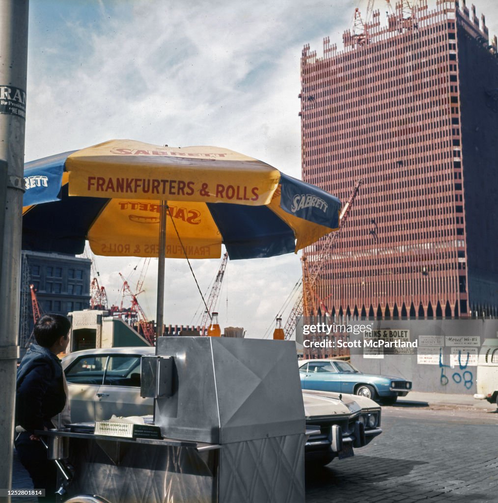 Hot Dog Cart, One World Trade Center Construction