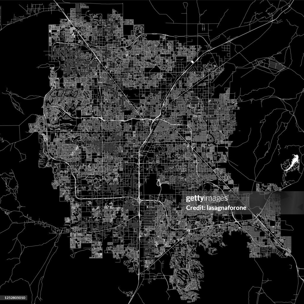 Las Vegas, Nevada Vector Map