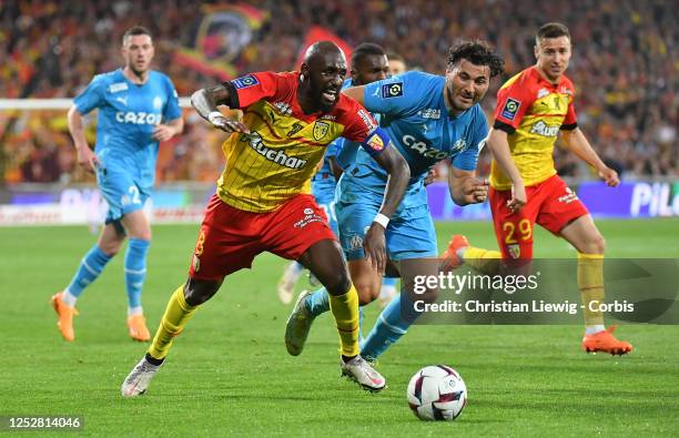 Seko Fofana of RC Lens in action during the French Ligue 1 soccer match between RC Lens and Olympique Marseille at Stade Bollaert - Deleis on May 06,...