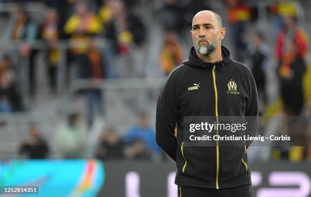 Igor Tudor of Olympique de Marseille looks on during the French Ligue 1 soccer match between RC Lens and Olympique Marseille at Stade Bollaert -...