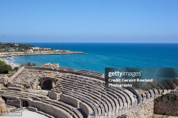 tourism, tarragona, spain. - tarragona stock pictures, royalty-free photos & images