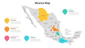 Mexico map vector