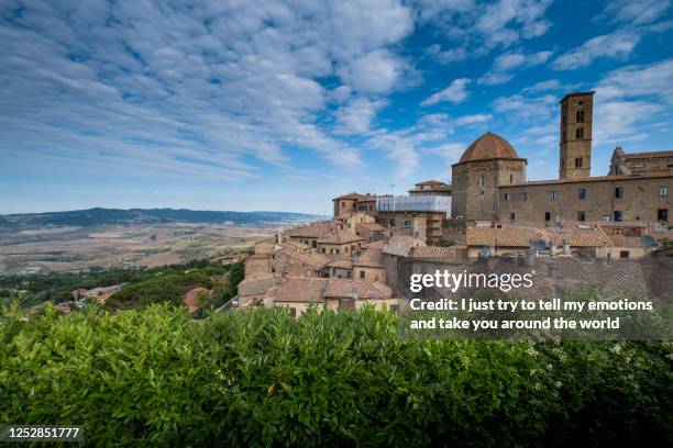 volterra, pisa - tuscany, italy - volterra stock-fotos und bilder