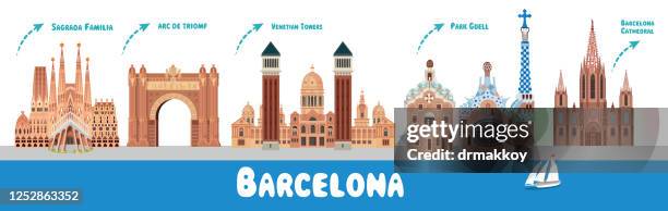 illustrations, cliparts, dessins animés et icônes de barcelone - sagrada familia