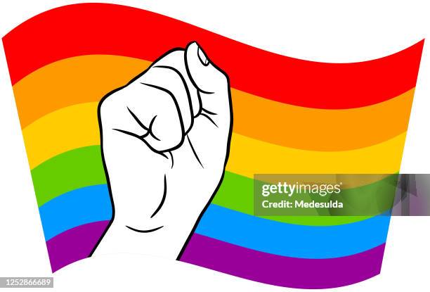 bay pride - pride flag vector stock illustrations